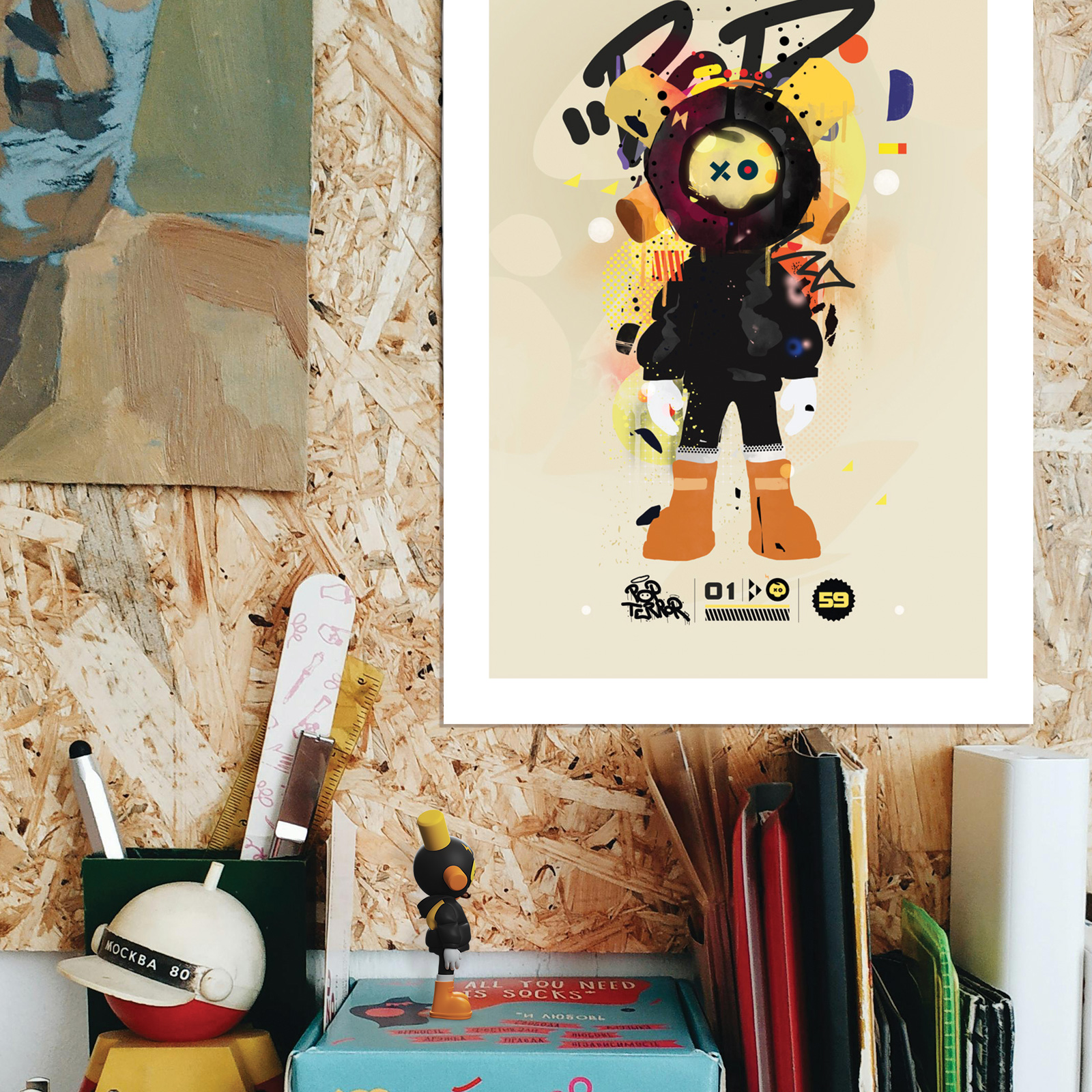 Affiche MEDA XO1 Black Skully dans l'atelier